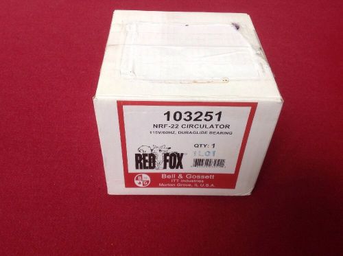 BELL &amp; GOSSETT 103251 NRF-22  CIRCULATING PUMP *NEW* 115VAC