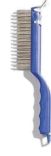 Carlisle 4067200 Sparta Scratch Brush with Scraper, Plastic Handle, 1-1/4&#034;-Long