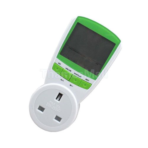 UK Plug Energy Meter Power KWH Consumption Power Monitor Analyzer Tester