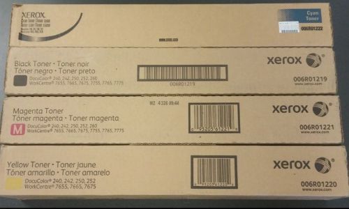 Xerox Docucolor Toner Set 240/242/250/252/260/7655/7665/7675/7755/7765/7775