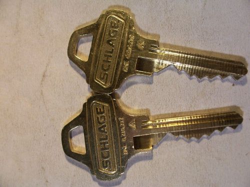 2 SCHLAGE EVEREST  C123    PRECUT THE SAME   KEYS       LOCKSMITH