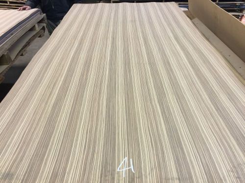 Wood veneer recon zebrawood 48x96 1 piece 10mil paper backed &#034;exotic&#034; 36a 41 for sale