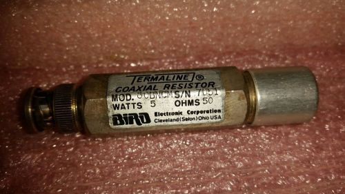 Bird 80BNCM Termaline Termination BNC(m) DC-1Ghz 5W Lot of THREE