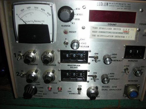 Ludlum Measurements Model 2218 dual SCA/Scaler..