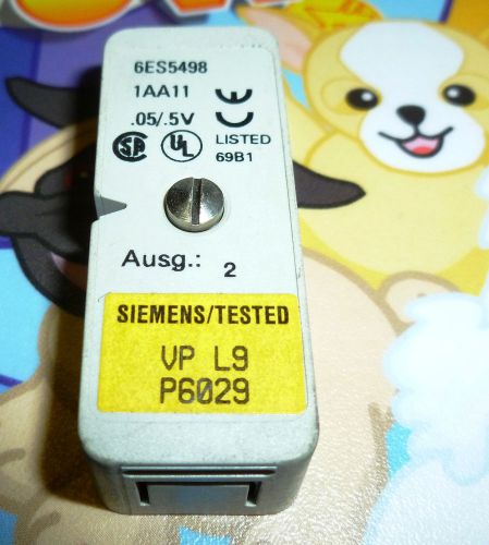 Siemens Analog Input Sub-Module 6ES5498-1AA11 6ES5-498-1AA11 New Surplus