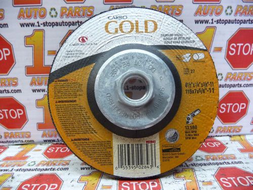 Carborudum Metal Grinding Wheel  4-1/2x1/4x5/8-11 Type 27 A24 20Bx