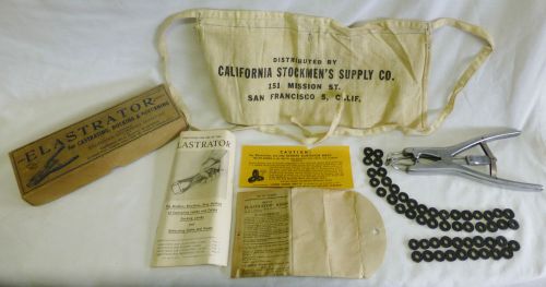 Elastrator Outfit Castrating Docking Lamb Sheep Calves Farm Ranch Veterinary VTG