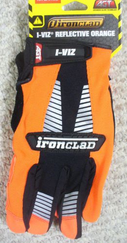 INRONCLAD Gloves "AGT" I-VIZ reflective gloves --Size (MEDIUM)!