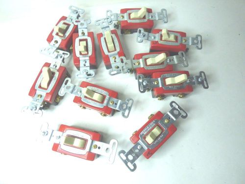 Lot of 11 Pess &amp; Seymour 20A 120-277V FED.SPEC.W-S-896-E Toggle Switch /Warranty