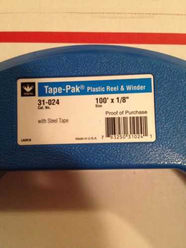 IDEAL 31-024-Tape-Pak-100-FOOT-X-1-8-INCH-STEEL-FISH TAPE