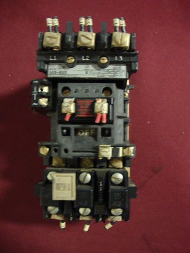 509-BOD ALLEN BRADLEY SER. B STARTER w/595A &amp; 592-B0W16