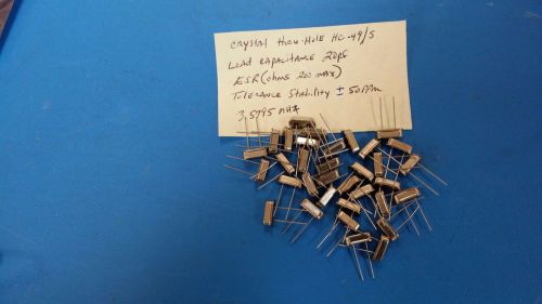 (5 PCS) HC49/US 3.759545 MHz, Through Hole, Crystal