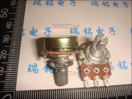 10 pcs 100k ohm linear taper rotary potentiometer panel pot b100k 15mm #7014545 for sale