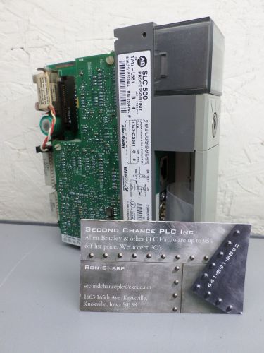 1747-L551 /B  Allen Bradley SLC 500 5/05 EtherNet PLC 1747L551       N912