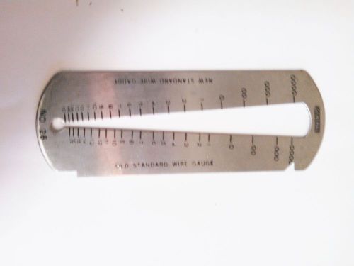 Vintage General Standard Screw &amp; Wire Gauge / No. 26 / Stainless Steel USA