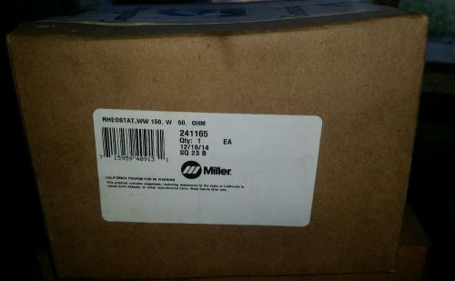 Miller rheostat,ww 150. w 50. ohm frict term 241165 for sale