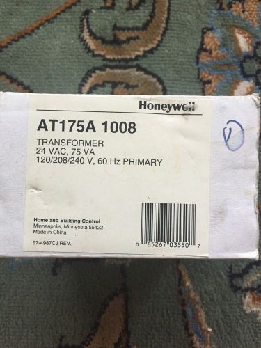 Honeywell Transformer AT175A1008  24 VAC  75 VA  120/208/240 V  60 Hz Primary