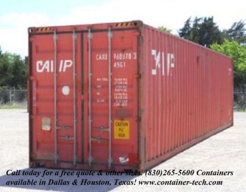 40&#039; high cube, cargo ocean shipping storage containers, conex boxes / dallas, tx for sale