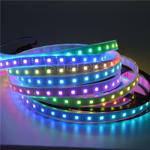 1m apa102 60led/m 5050 rgb white full color pixel led strip white fpcb  ip67  5v for sale