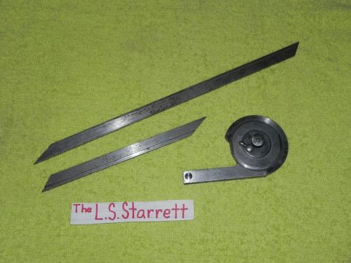 VTG L.S. Starrett Bevel Protractor Athol Mass  Machinist 360 GUNSMITH TOOLMAKER