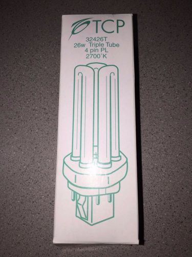 NEW TCP LIGHT BULB 26W 4-PIN TRIPLE TUBE 32426T 2700K 32426T/27K 1017100