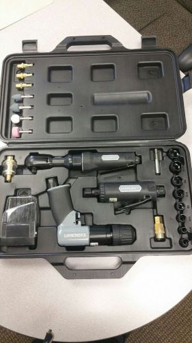 Air drill, die grinder and ratchet kit pneumatic 36 piece new for sale