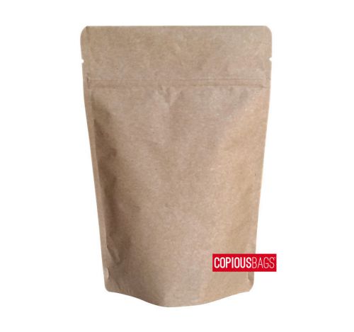 1000 - 4oz. Kraft Paper Stand Up Pouches 5&#034; x 8&#034; FULL CASE