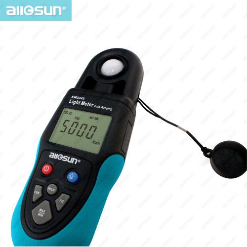 Digital Lux Meter LCD Light Meter illumination Electro-optical Tester allsun