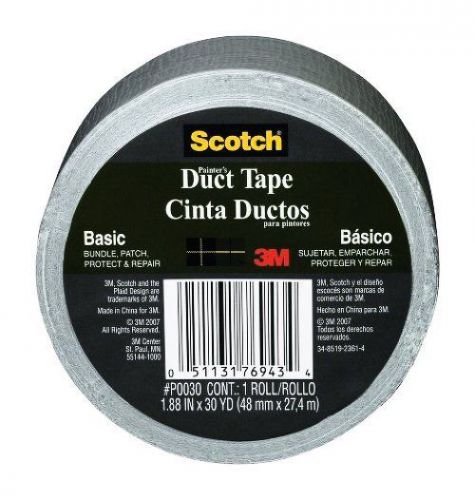 3M P0030 Scotch Basic Painters Duct Tape, 1.88-in by 30-Yard