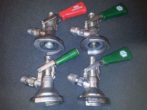 LOT OF 4 MICRO MATIC KEG BEER COUPLER