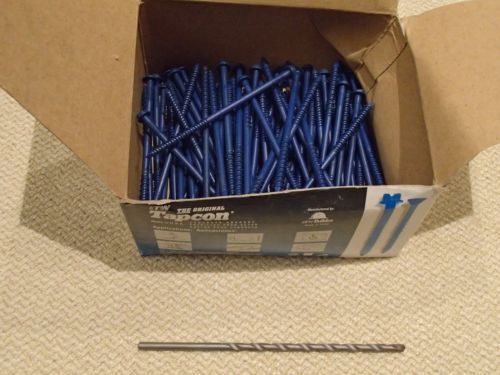 82 TAPCON CONCRETE ANCHORS 3/16 X 4&#039;&#039; W/ 1 DRILL BIT - USA