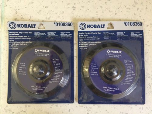 Kobalt 6&#034; Orbital Sanding Pads 12,000 Rpm