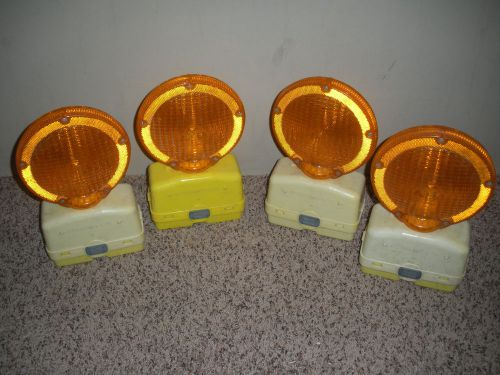 Lot of 4!!  EMPCO-LITE Flashing Barricade Lights Construction