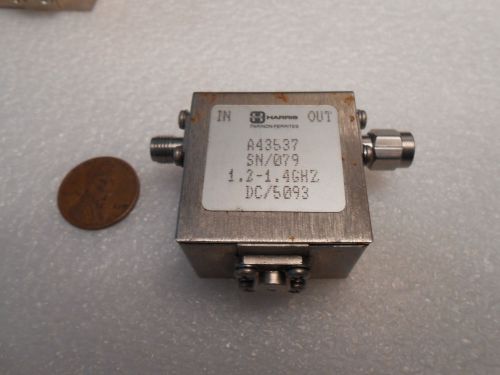 HARRIS FARINON FERRITS ISOLATOR A43537, 1.2-1.4 GHz, 1200-1400 MHz