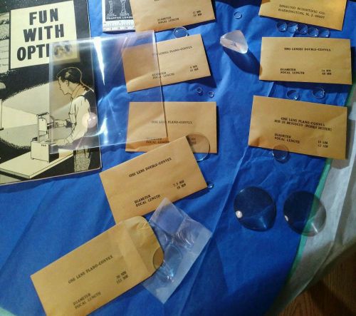 1965 Fun with Optics #9050- Edmund Scientific W/Giant Optical Kit &amp; MANY Extras!