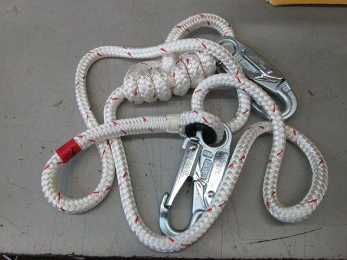 ARBORIST 1/2 X 7 STA-SET 3&#039;-6.ADJ LANYARD WITH LOCKING SNAPS