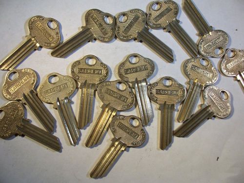 16    VINTAGE   ORG  SARGENT   RF   5 PIN   KEY BLANK   UNCUT