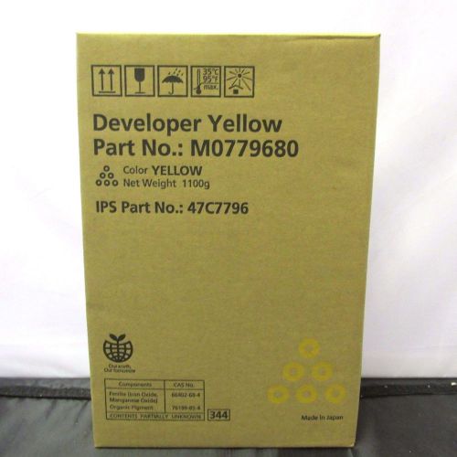 Genuine Ricoh Yellow Developer M0779680 M077-9680 47C7796 Pro C901 C901s 1100g.