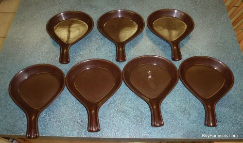 Lot of 7 BTC USA Ovenware Stoneware Handled Skillets Model 916-76 1/2