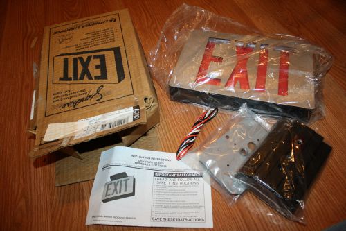 NIB EXIT LIGHT SIGN LITHONIA LIGHTING 120/277V 283060 LED DIE CAST RED LIGHT