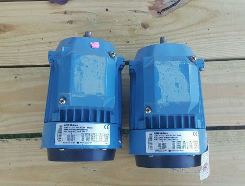 ABB Motors 3 PH MOTOR MODEL M3AA 071B 3GAA072002 CSC (Lot of 2)