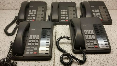 LOT OF 5 TOSHIBA DKT3010-S DIGITAL BUSINESS  TELEPHONES