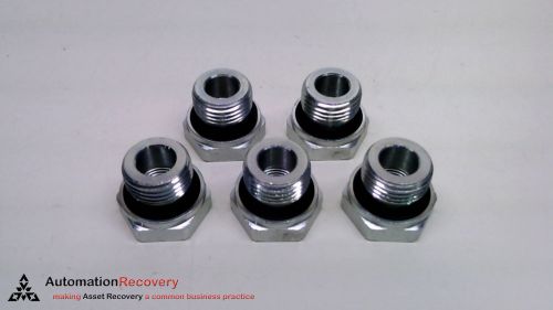 PARKER 8-4 RB-S - PACK OF 5 - REDUCING BUSHINGS, DIAMETER 1: 1/4&#034;,, NEW* #218716