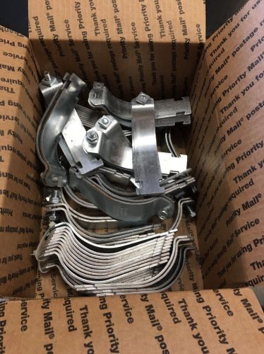 *** COOPER B-LINE STRUT CLAMP 3.5” RIGID CONDUIT B2016ZN LOT OF 35 PAIR ***