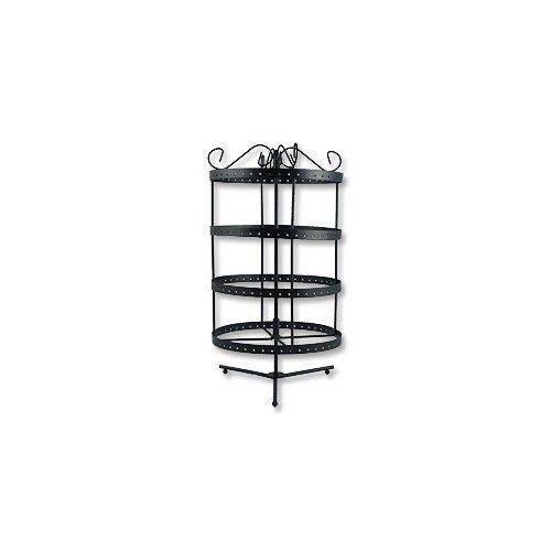 Metal Earring Display Rack Revolving Tower Earring Jewelry Display