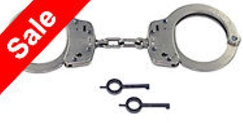 Smith &amp; Wesson Model 100-1 Nickel Hand Cuffs