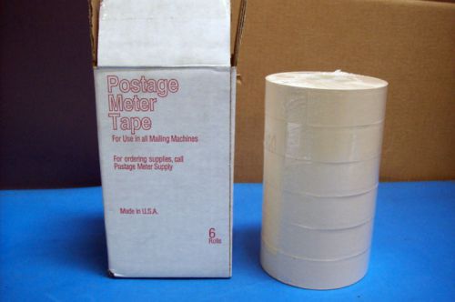 POSTAGE METER TAPE ( 6 ) ROLLS 4 3/4 x 4 3/4 x 8