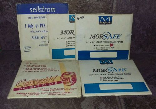 (5) welding filter plate shades morsafe sellstrom gateway emerald 4.5 x 5.25 for sale