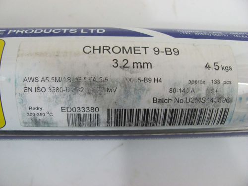 Metrode chromet 9-b9 e9015-b9 1/8&#034; x 14&#034; 10 lbs welding rod stick electrode tube for sale