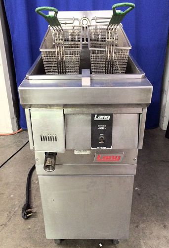 Lang Electric Fryer with base - 208VAC 3-Phase - Model 130F-208V